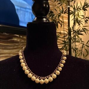Elegant Cream Beaded Necklace